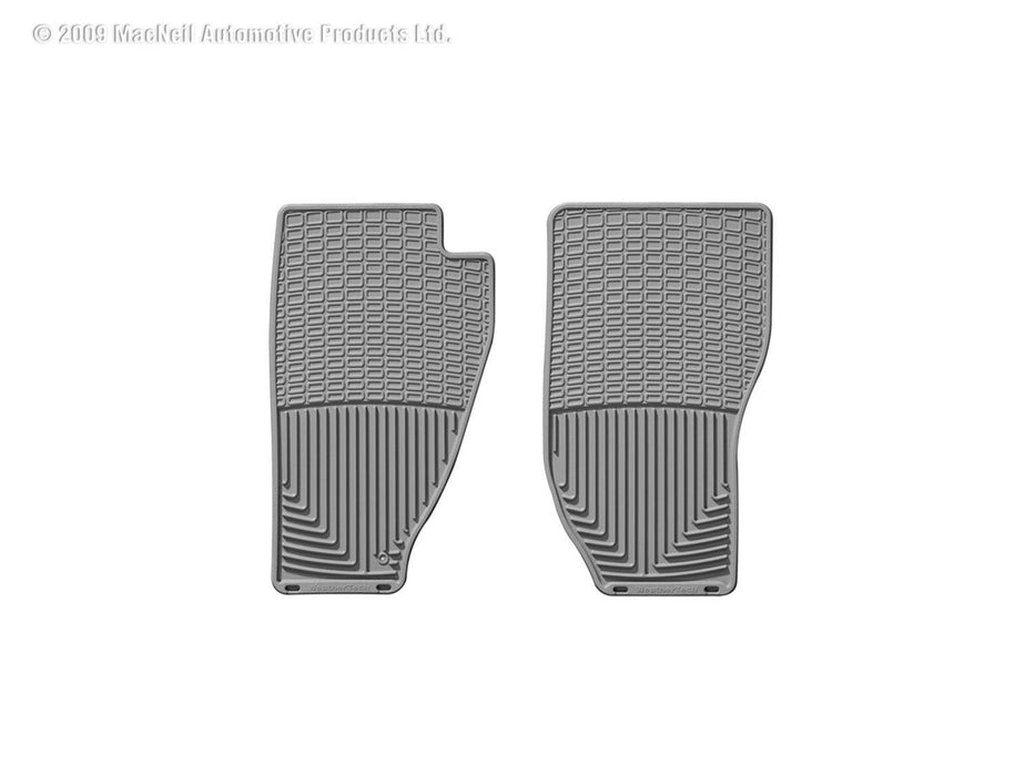 Weathertech W10GR - All Weather Floor Mats Gray Front - Truck Part Superstore