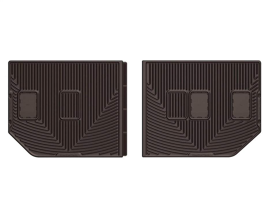 Weathertech W264CO - All Weather Floor Mats Rear Fits Vehicles w/2nd Row Bench Seats Cocoa - Truck Part Superstore