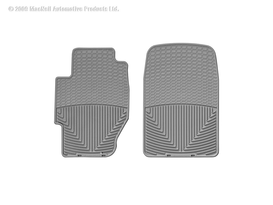 Weathertech W34GR - All Weather Floor Mats Gray Front - Truck Part Superstore