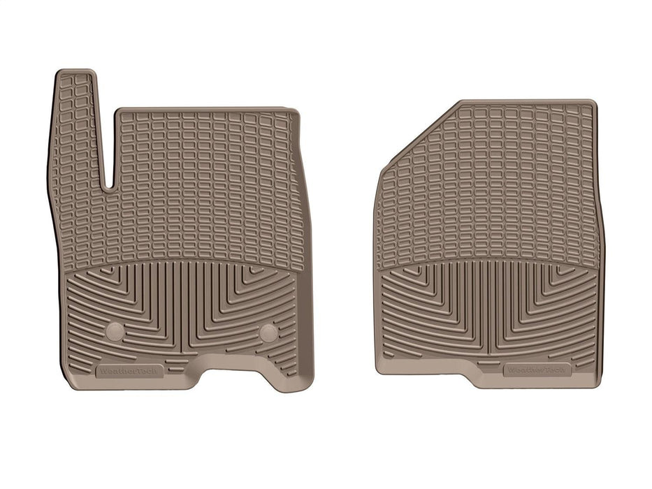 Weathertech W489TN - All Weather Floor Mats Tan Front - Truck Part Superstore