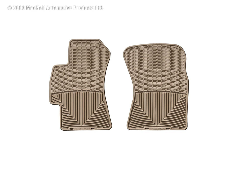 Weathertech W52TN - All Weather Floor Mats Tan Front - Truck Part Superstore