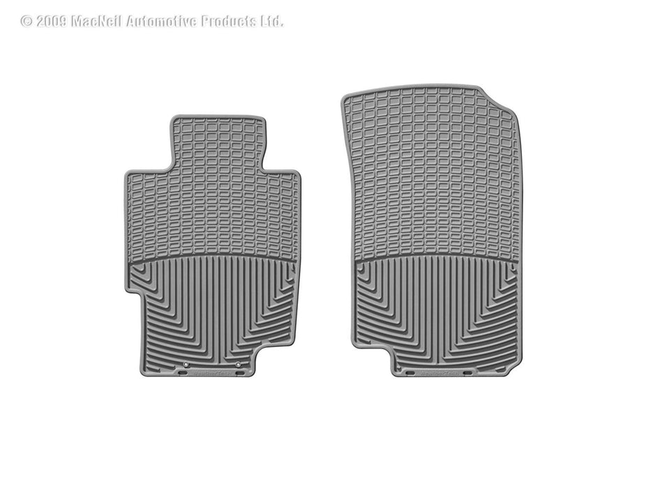 Weathertech W58GR - All Weather Floor Mats Gray Front - Truck Part Superstore