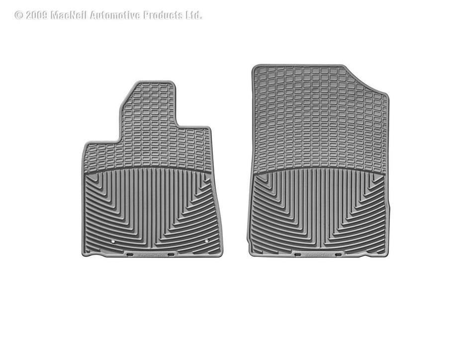 Weathertech W76GR - All Weather Floor Mats Gray Front - Truck Part Superstore