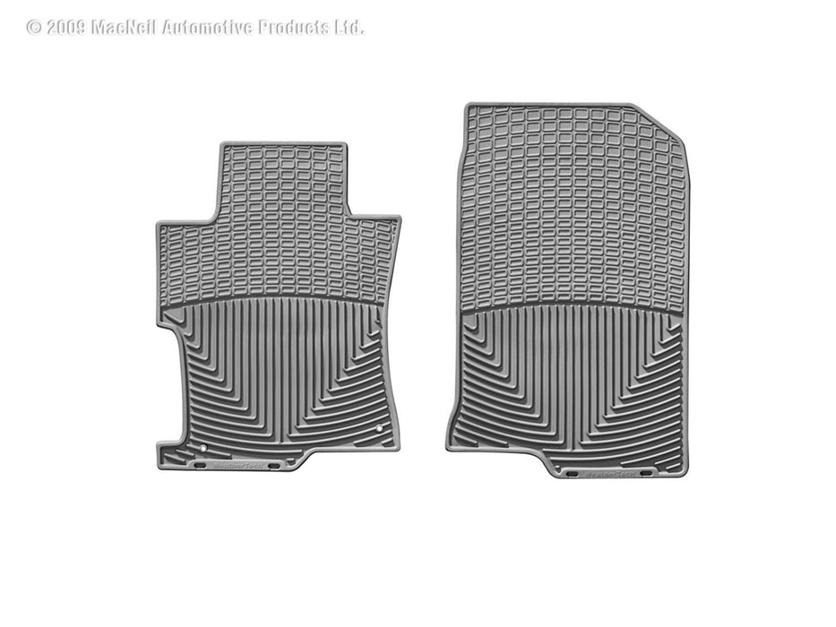 Weathertech W94GR - All Weather Floor Mats Gray Front - Truck Part Superstore