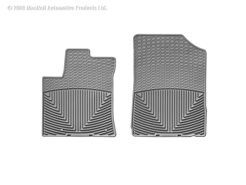 Weathertech W96GR - All Weather Floor Mats Gray Front - Truck Part Superstore