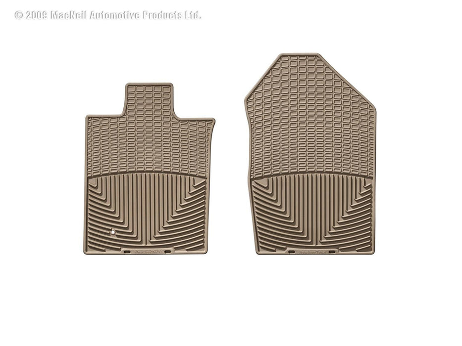 Weathertech W97TN - All Weather Floor Mats Tan Front Fits w/Hook Retention Device - Truck Part Superstore