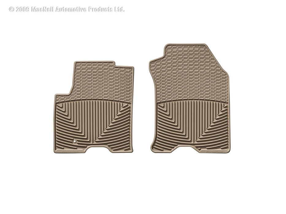 Weathertech W98TN - All Weather Floor Mats Tan Front - Truck Part Superstore