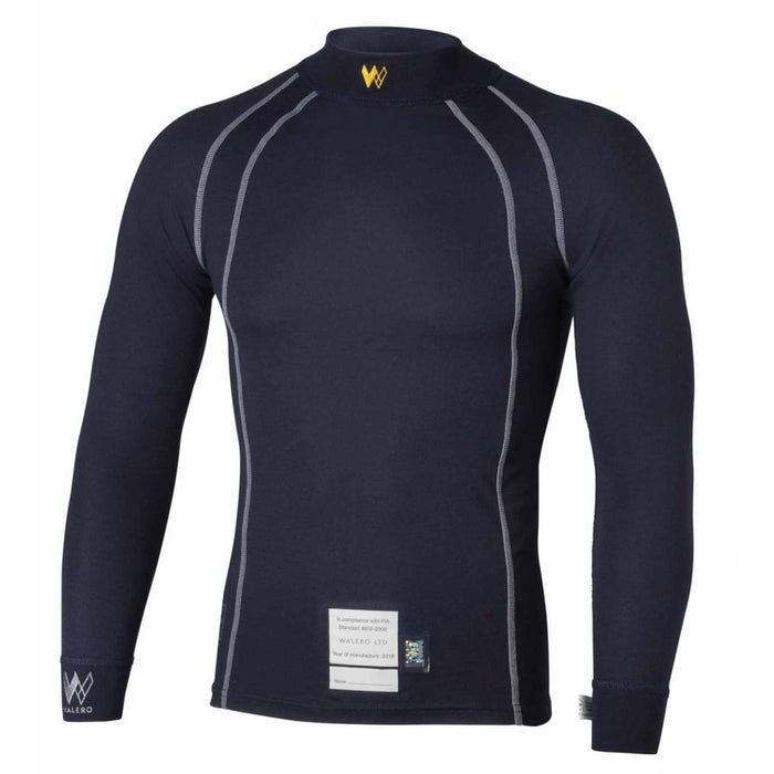WALERO 400017PTXS Base Layer Top X-Small SFI3.3 & FIA Petrol Blue