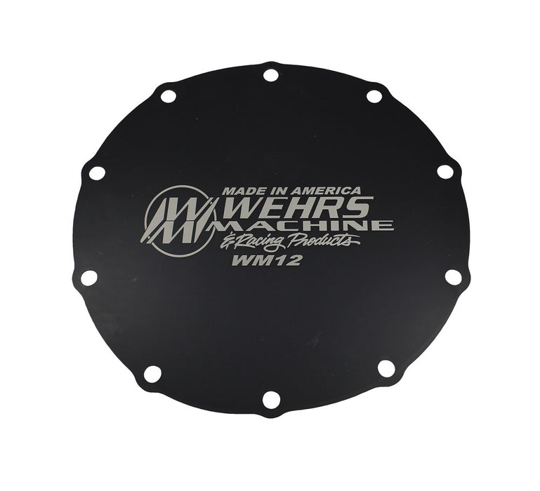 WEHRS MACHINE WM12 Ford 9in Cover Black Ano Aluminum.