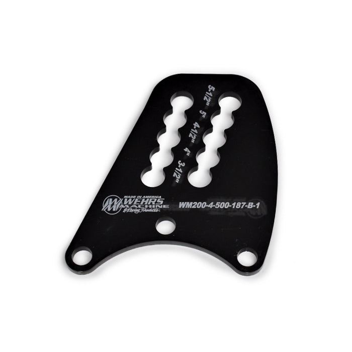 WEHRS MACHINE WM200-4-500-187-B-1 Top Link Plate Q/C Rear- End Dbl Slot 1/2in Holes