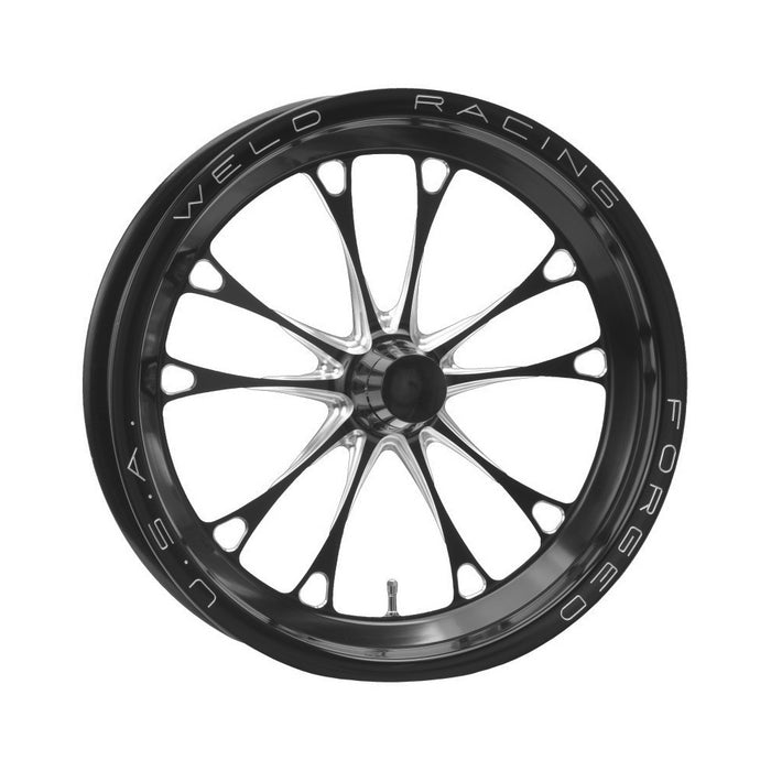 WELD RACING 84B-15001 V-Series Frnt Drag Wheel Blk 15x3.5 Strange Mnt