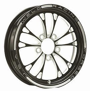 WELD RACING 84B-15274 V-Series Frnt Drag Wheel Blk 15x3.5 5x4.75BC 1.75