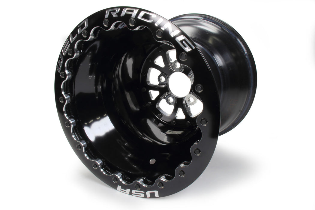 WELD RACING 84B-616B278UB V-Series Drag Wheel Blk 16x16 5x4.75 4.0 BS