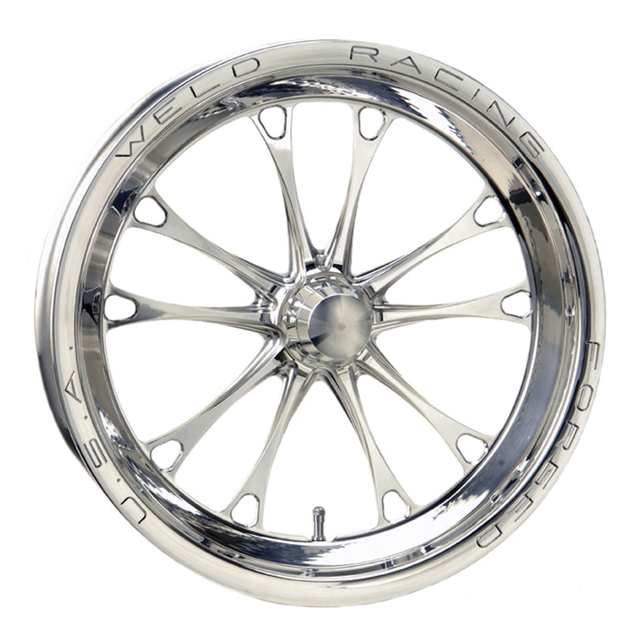 WELD RACING 84P-17000 V-Series Frnt Drag Wheel 1-PC 17x2.25 Polished