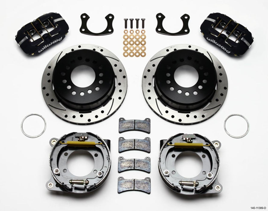 WILWOOD 140-11389-D Rear Disc Brake Kit Big Ford Drilled