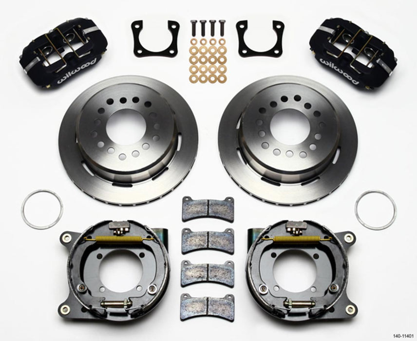 WILWOOD 140-11401 Rear Disc Brake Kit w/ Park Brake 12 Bolt GM