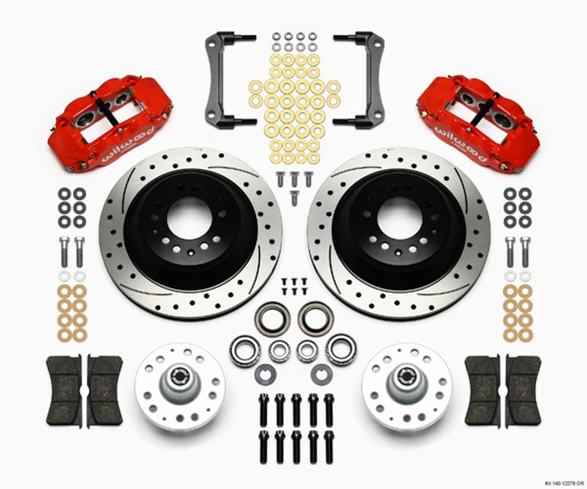 WILWOOD 140-12278-DR Front Disc Brake Kit Blk 70-78 Camaro/Nova 12.88