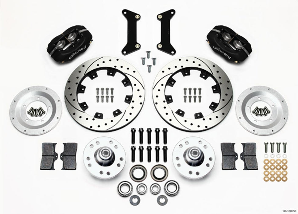 WILWOOD 140-12297-D Front Brake Kit 80-87 GM G-Body 4 Piston Caliper