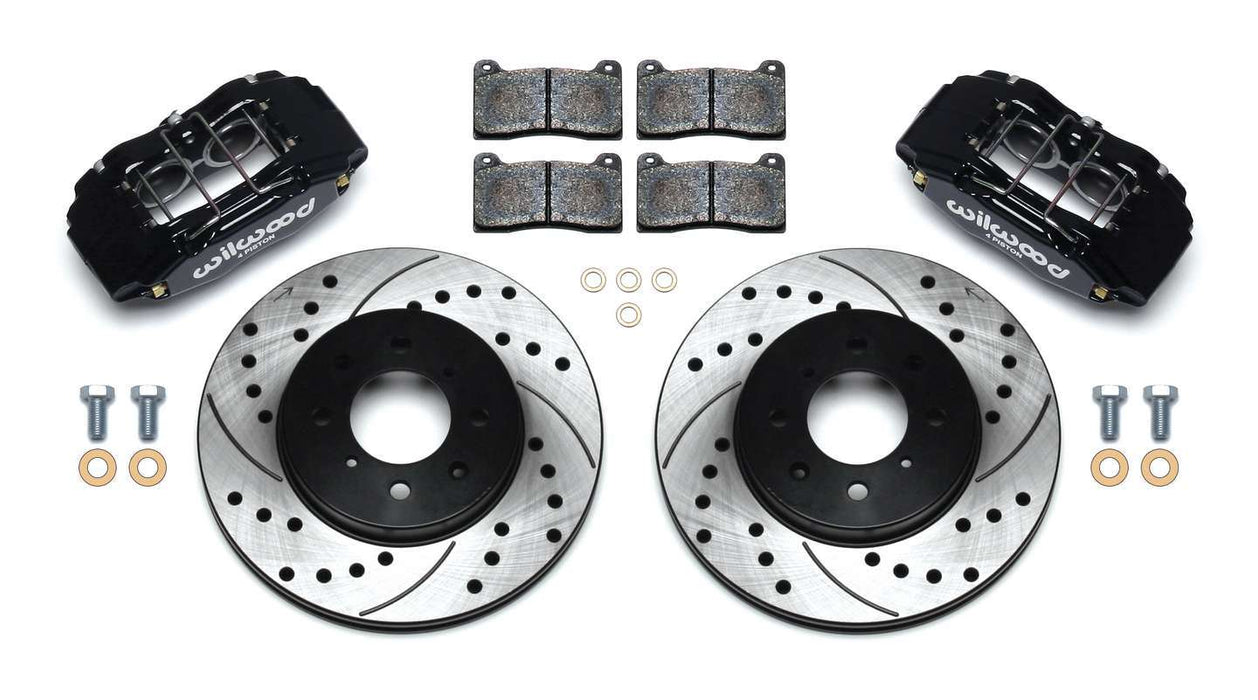 WILWOOD 140-12996-D Brake Kit Front Honda/Acura Blk Drilled