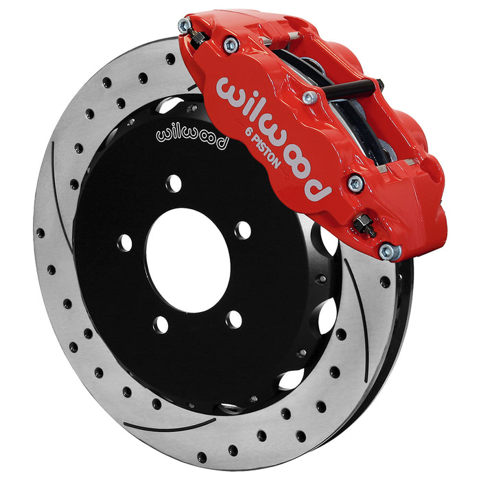 WILWOOD 140-16847-DR Brake Kit Front Honda Civic 13+ Drilled Red
