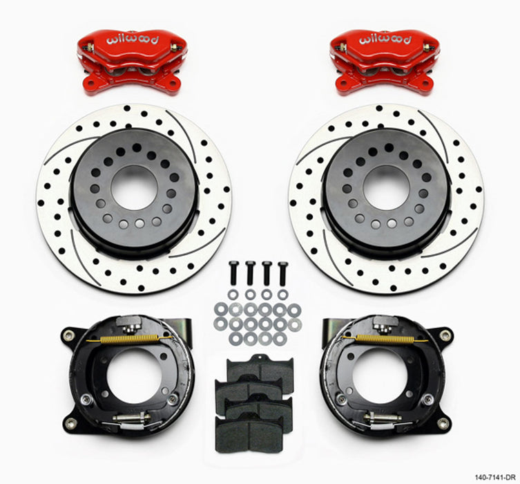 WILWOOD 140-7141-DR Rear Disc Brake Kit w/ Park Brake Chevy