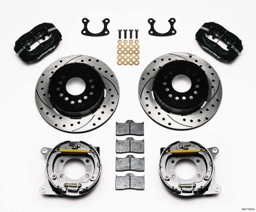 WILWOOD 140-7143-D P/S Park Brake Kit Small Ford 2.66in