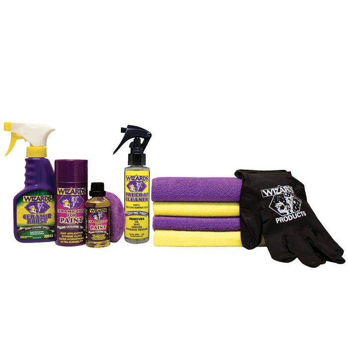 WIZARD PRODUCTS 31009 Ceramic Coat For Paint Kit 9Pc.