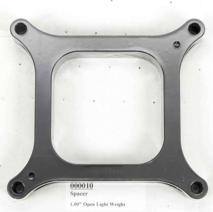 WILSON MANIFOLDS 000010 Carburetor Spacer - 4150 1in Open L/W