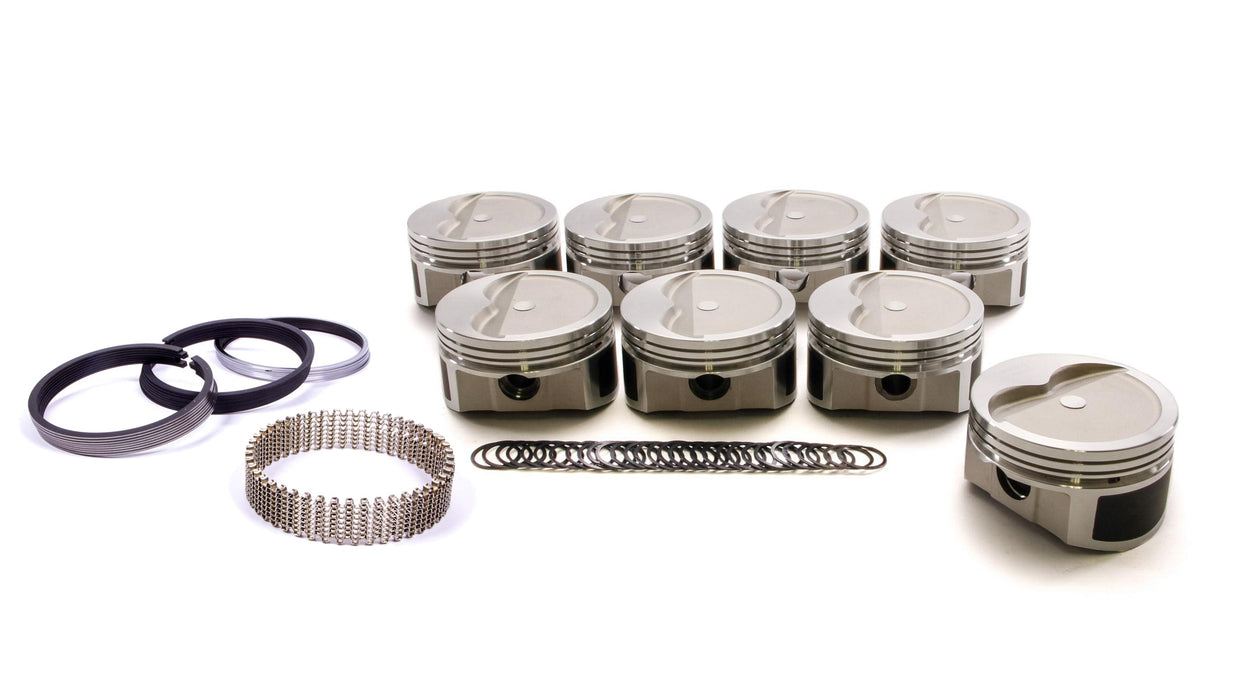 WISECO-PRO TRU PTS508A3 SBC Dished Piston Set 4.030 Bore -15cc