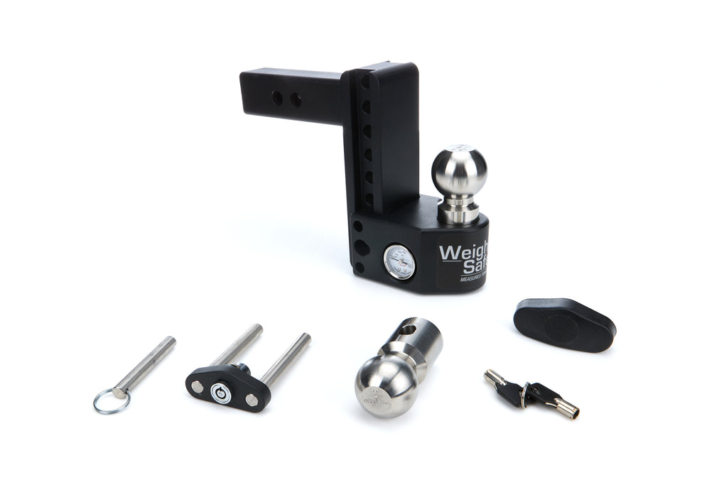 WEIGH SAFE SWS6-2 Steel Weigh Safe 6in Dro p Hitch w/ 2in Shank