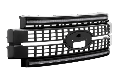 Morimoto XBG06 FORD SD 17-19 GRILLE UNFINISHED AMB DRL - Truck Part Superstore