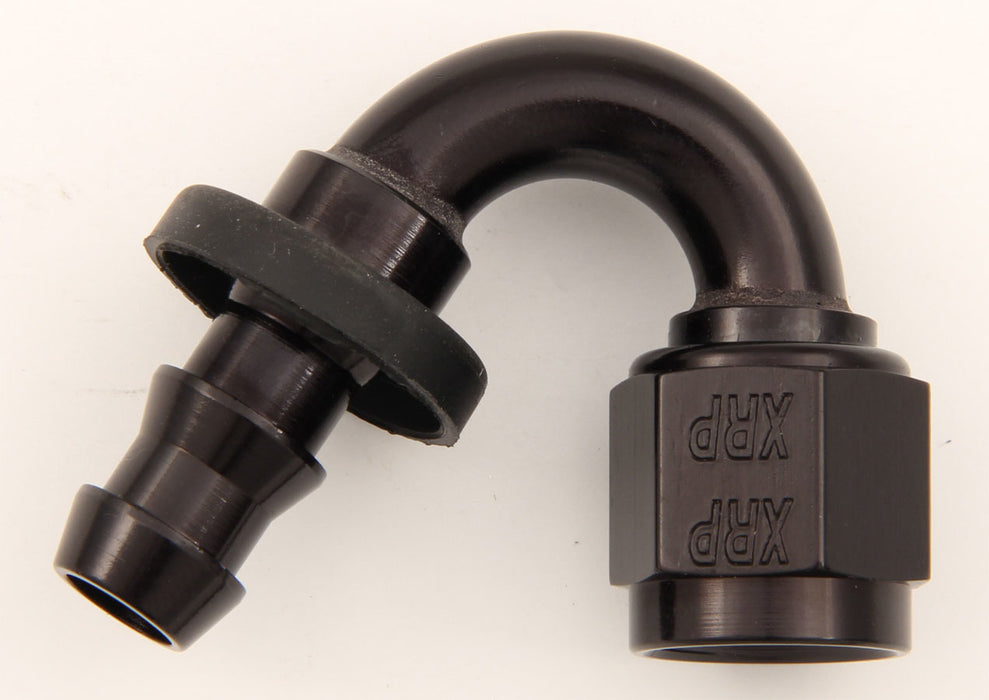 XRP-XTREME RACING PROD. 231506BB #6 150 Deg Push-On Hose End Black