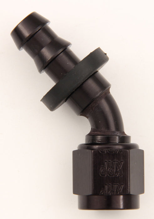 XRP-XTREME RACING PROD. 234508BB #8 45 Deg Push-On Hose End Black