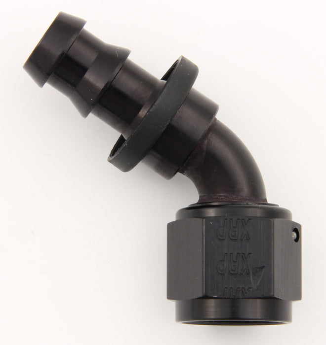 XRP-XTREME RACING PROD. 236012BB #12 60 Deg Push-On Hose End Black
