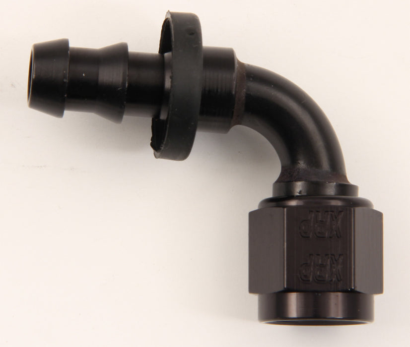 XRP-XTREME RACING PROD. 239012BB #12 90 Deg Push-On Hose End Black