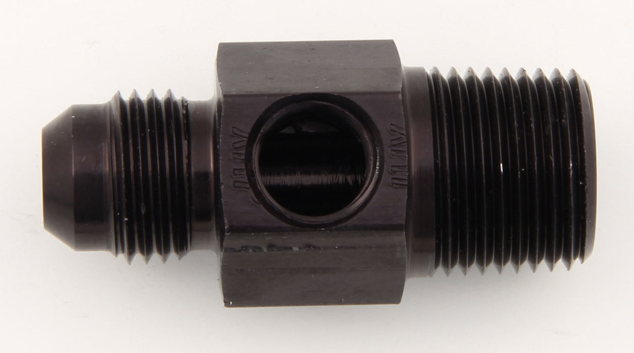 XRP-XTREME RACING PROD. 700194BB #6 to 3/8 NPT Fuel Press Adapter w/ 1/8 NPT Port