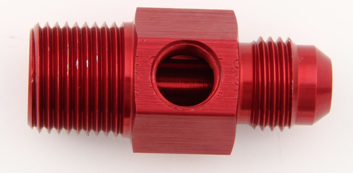 XRP-XTREME RACING PROD. 700194 #6 to 3/8 NPT Fuel Press Adapter w/ 1/8 NPT Port