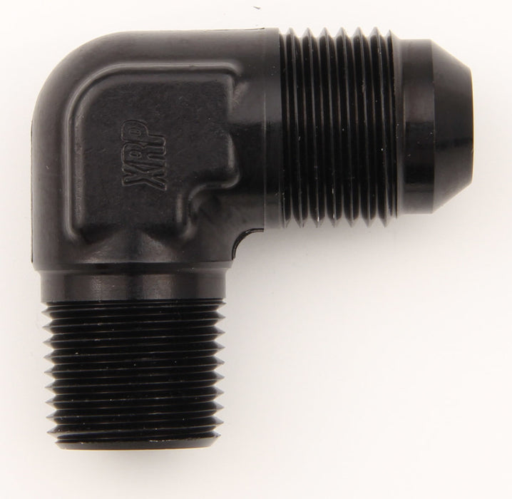 XRP-XTREME RACING PROD. 982206BB Elbow 90 X #6 Flare X 1/4 NPT Black