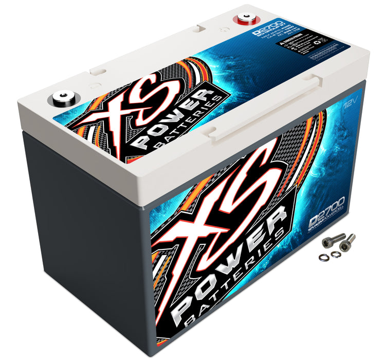 XS POWER BATTERY D2700 XS Power AGM Battery 12 Volt 1300A CA