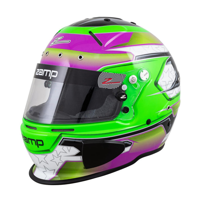 ZAMP H760C39M Helmet RZ-70E Switch M Grn/Purp SA2020/FIA