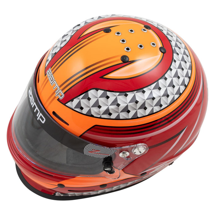 ZAMP H764C35L Helmet RZ-62 Aramid Mix L Red/Org SA2020