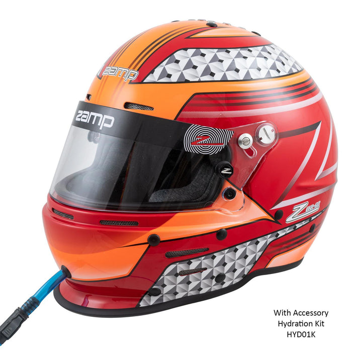 ZAMP H764C35M Helmet RZ-62 Aramid Mix M Red/Org SA2020