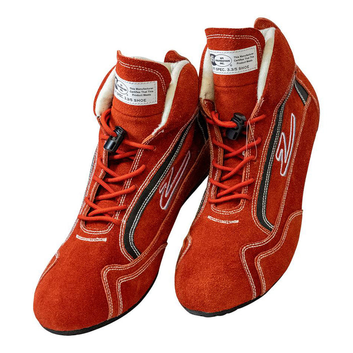 ZAMP RS00100212 Shoe ZR-30 Red Size 12 SFI 3.3/5