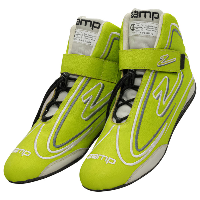 ZAMP RS003C0912 Shoe ZR-50 Neon Green Size 12 SFI 3.3/5