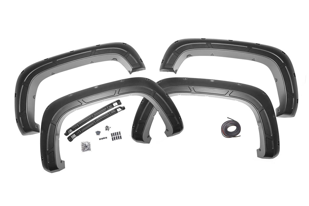 Rough Country A-C12011-GAZ Defender Pocket Fender Flares Summit White Chevy Silverado 2500 HD/3500 HD (20-23) Rough Country - Truck Part Superstore