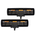 Go Rhino 750600622FBS Blackout Combo Series Lights - Pair of Sixline Flood Lights With Amber Accent - Truck Part Superstore