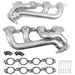 BBK Performance Parts 40480 2019-2022 CHEVY TRUCK 5.3/6.2L 1-3/4” SHORTY Headers (POLISHED SILVER CERAMIC) - Truck Part Superstore
