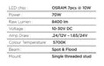 Go Rhino 750700321SCS Available in spot or flood optics, these lights emit a bright white 5700K beam. - Truck Part Superstore