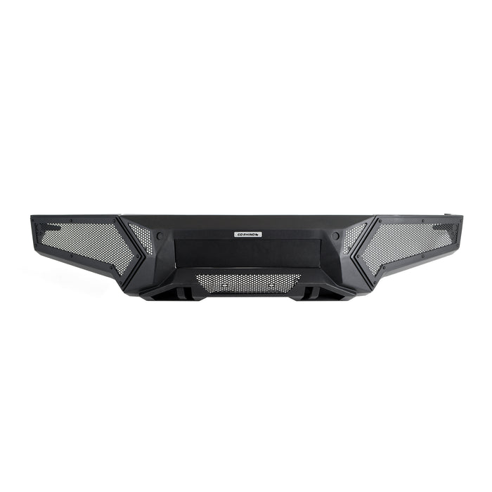 Go Rhino 341301T Low profile steel bumper with powered light mount protects front of vehicle - Truck Part Superstore