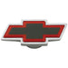 Proform 141-333 Carburetor Air Cleaner Center Nut; Large Chevy Bowtie Style; Black Center w/ Red - Truck Part Superstore